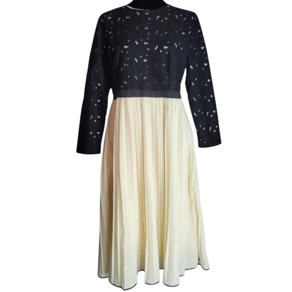 Dainty Jewells Dresses & Skirts - Dainty Jewells Lace and Pleated Skirt Midi Dress